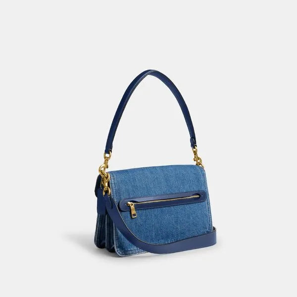 Bolsa Chain Tabby 26 Shoulder Denim Coach