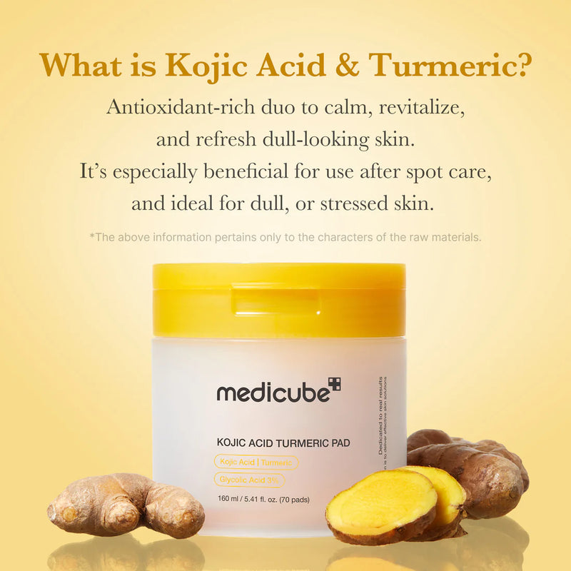Kojic Acid Tumeric Toner Pad - Medicube