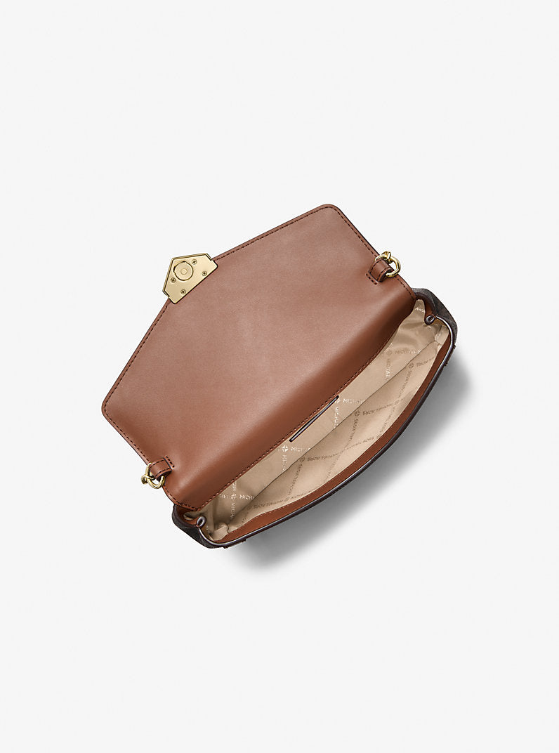 [PRÉ VENDA] Carmela Signature Logo Convertible Crossbody Bag - Michael Kors
