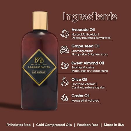 Brown Sugar Babe Bad and Bougie Body Oil