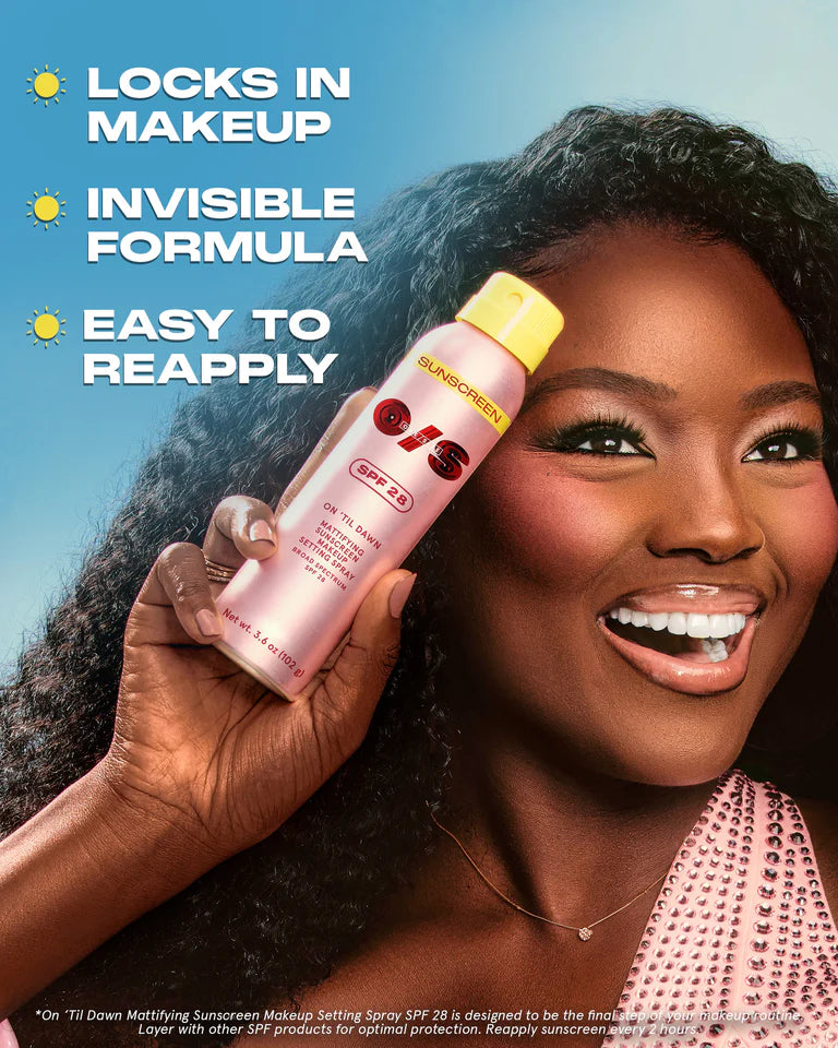 Mattifying Sunscreen Makeup Setting Spray SPF 28