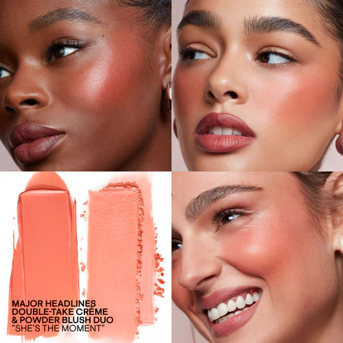 Major Headlines Double-Take Crème & Powder Blush Duo - Patrick Ta
