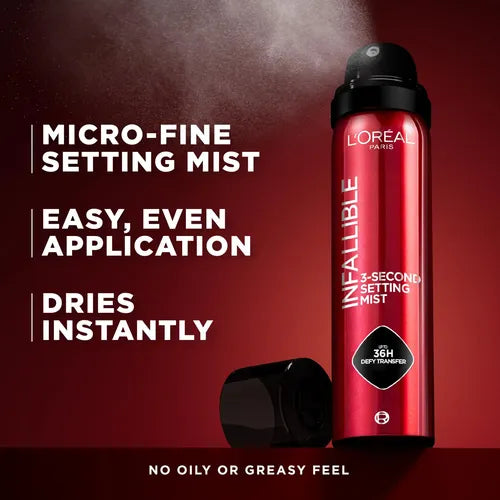 Spray Fixador L'oreal Infallible 3-Second Setting Mist Spray