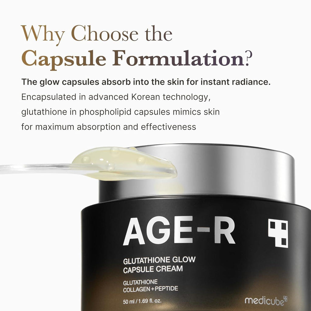 [PRÉ VENDA] AGE-R Glutathione Glow Capsule Facial Cream