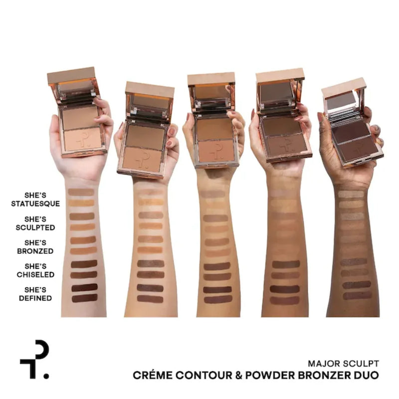 Duo Contorno e Bronzer Patrick Ta Major Sculpt Creme Contour & Powder Bronzer Duo | Cor: She's Bronzed