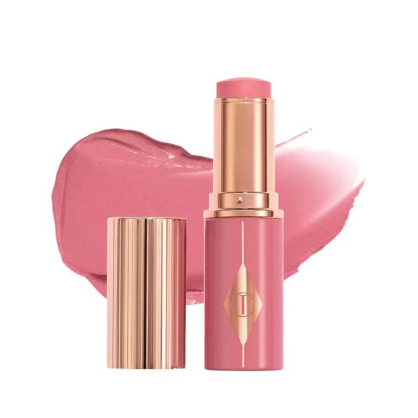 Unreal Lip + Cheek Glow Blush Stick Charlotte Tilbury Cor: Rosy Glow