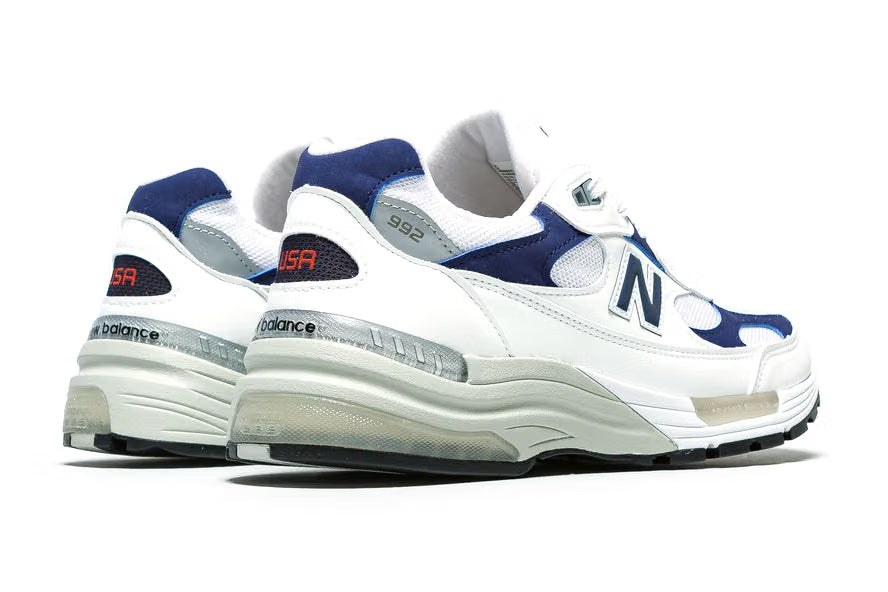 New Balance 992 "White/Navy" Tamanho 38