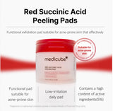 Red Succinic Acid Panthenol Pads 155g medicube