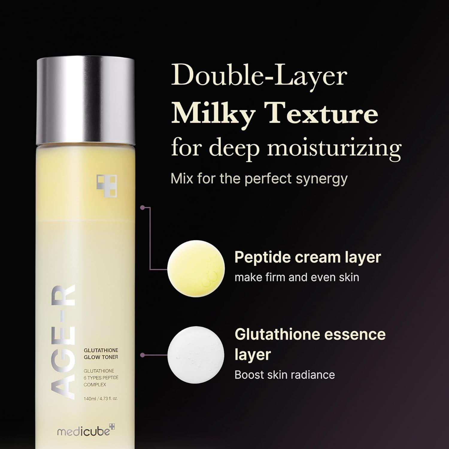 [PRÉ VENDA] Age-R Glutathione Glow Milky Toner
