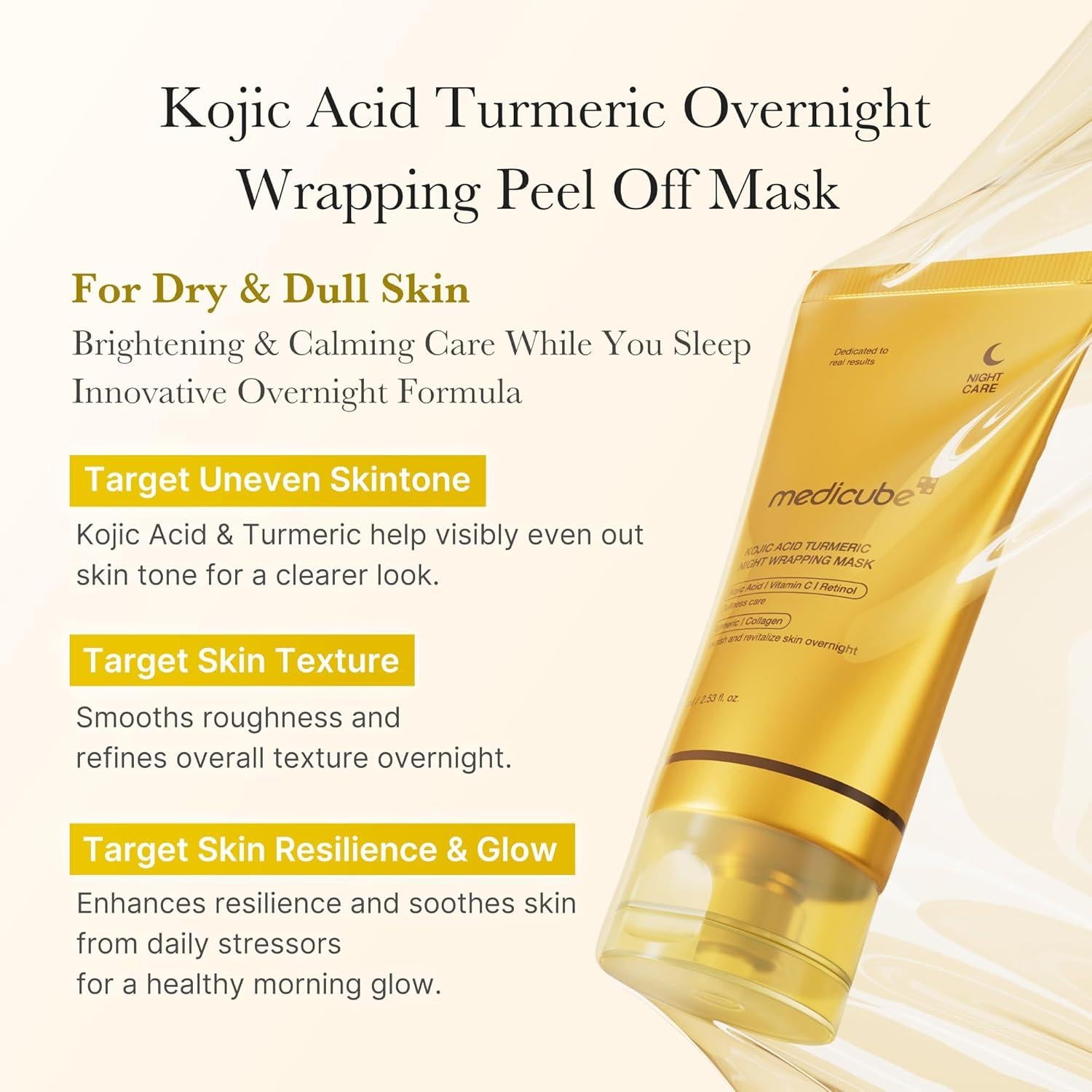 [PRÉ VENDA] Collagen Wrapping Mask Kojic Acid Tumeric