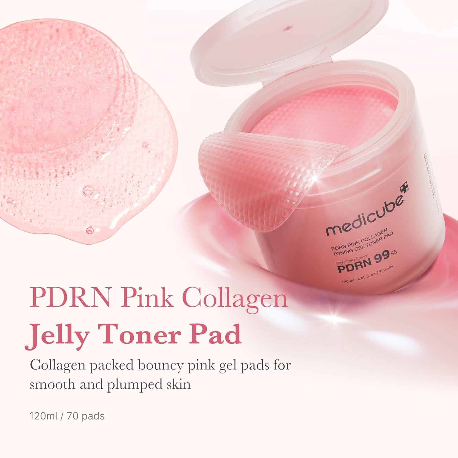 [PRÉ VENDA] PDRN Pink Collagen Toning Gel Toner Pad