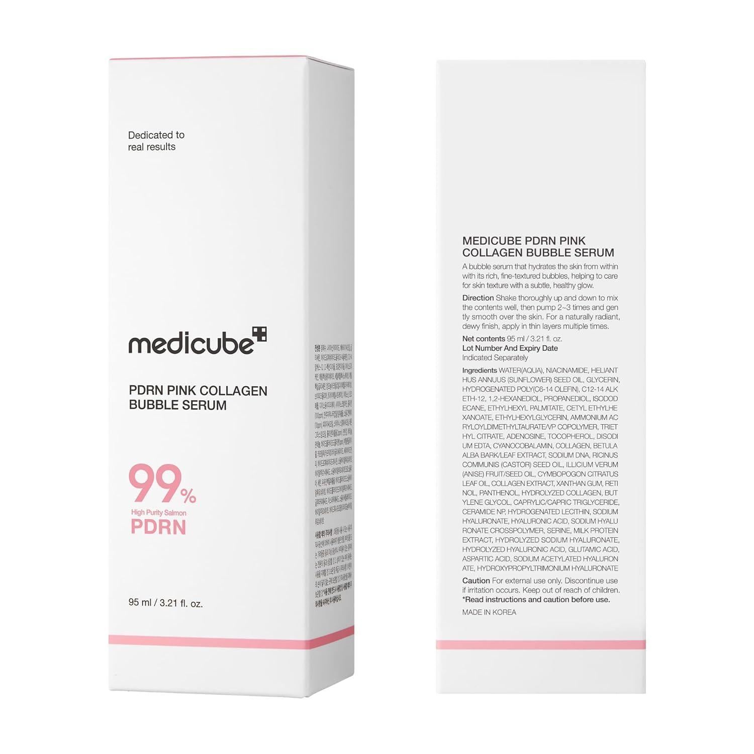 [PRÉ VENDA] Medicube PDRN Pink Collagen Bubble Serum