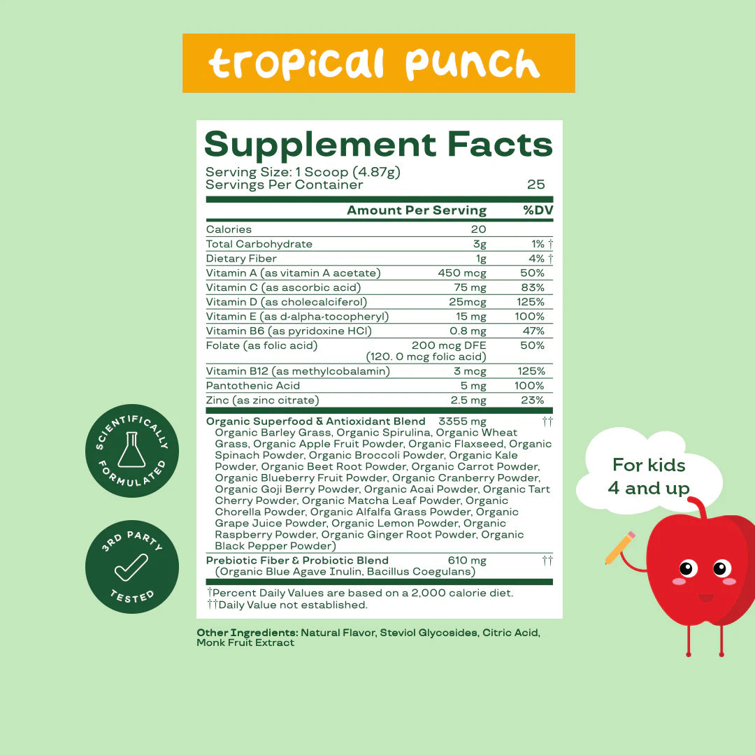 [PRÉ VENDA] Kids’ Greens & Superfoods + Multivitamin
